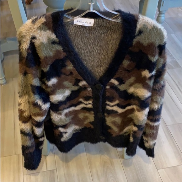Bella Dahl Sweaters - Bella Dahl Camo 3 Button Cardigan